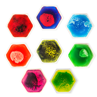 Fournitures d'apprentissage sensoriel pour besoins spéciaux : Tapis sensoriel tactile pour enfants avec tuiles de gel magique colorées pour activités ludiques