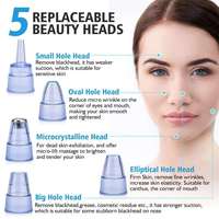 Extracteur de points noirs USB portatif écologique en ABS+PP, aspiration 55KPA, nettoyeur de pores, équipement de beauté pour usage domestique, visage