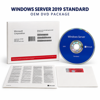 DVD Instalasi Win Server 2019 Standard 64-Bit OS 16 24 48 Core, Pilihan Kunci Lisensi, Aktivasi Online Cepat