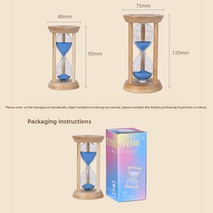 Mini <span class=keywords><strong>sablier</strong></span> en verre lumineux haut de gamme moderne Minuteur de <span class=keywords><strong>sable</strong></span> fluide créatif pour le brossage des dents des enfants Mariage décoratif - Product Image 3