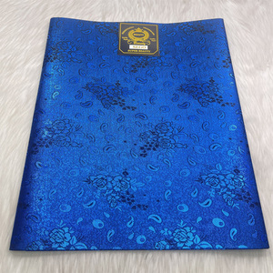 Aso Oke Nigerian Factories Set Head Tie Nigerian un paquete de dos pañuelos para la cabeza - Product Image 4