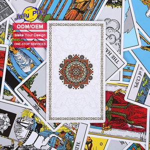 Xác minh Nhà máy miễn phí mẫu tùy chỉnh in logo truyền thống tiêu chuẩn hiện đại phù thủy Tarot thẻ sàn với sách hướng dẫn - Product Image 1