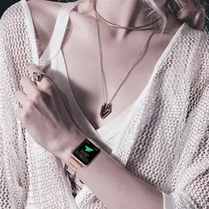 Bling pulseira de metal para apple watch, pulseira de relógio de 38mm 40mm 41mm, bracelete de diamante vestido