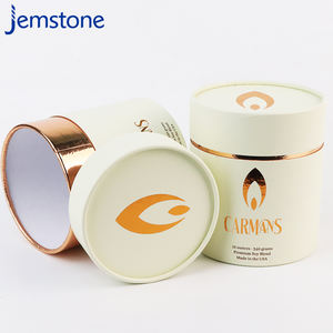 Emballage écologique en tube de carton artisanal pour bougies et bocaux en verre, fabriqué avec des matériaux durables - Product Image 4