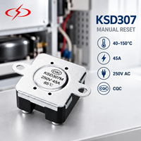 Thermostat XC KSD307 45A 250V AC, interrupteur de contrôle de température bimétallique pour équipement de chauffage électrique, interrupteur thermique