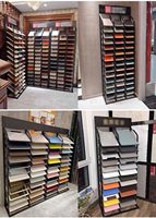 Présentoir de Grand Format pour Échantillons de Meubles, Portes et Carreaux – Organisateur de Dalles de Marbre à 24 Niveaux pour Magasins de Détail et Salons Professionnels