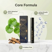 Sérum de croissance des cils aux peptides d'extraits botaniques, testé dermatologiquement, végétalien, à base de plantes, pour des cils plus fournis, marque privée OEM