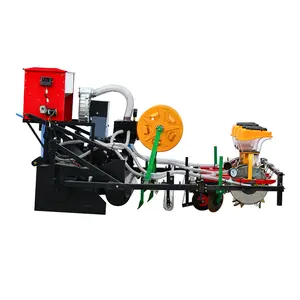 Grain and vegetable air suction seeder, corn and soybean air suction no tillage fertilization seeder