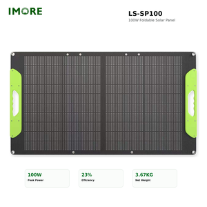 100W <b>Portable</b> Foldable <b>Solar</b> <b>Panel</b> Monocrystalline ETFE IP67 with MC4 Cable for Power Stations Camping Hiking and Outdoor Travel - Product Image 1