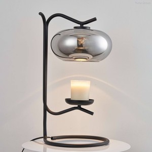 Electric Candle Warmer Lamp for Scented Candles Bedroom Atmosphere Dimmer Home Decor Gift Glass <b>Timer</b> Wax Warmer for US Plug - Product Image 4