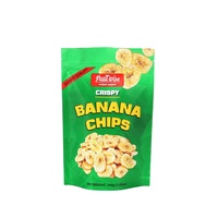 Pochette d'emballage OEM personnalisée imprimée pour chips de banane en plastique mat feuille d'aluminium Doypack refermable réutilisable fermeture éclair pour chips de pomme de terre