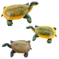 Modèle d'animal marin réaliste en PVC solide, tortue à coquille molle, jouet éducatif pour l'apprentissage de la maternité, assemblage d'aquarium, best-seller transfrontalier