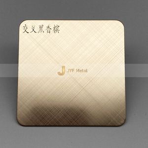 Placa de Acero Inoxidable Decorativa Personalizada 4X8, Estándar JIS, Acabado Hairline, Color Antiguo, Serie 200/300, 0.5-0.8mm, para Soldadura - Product Image 2