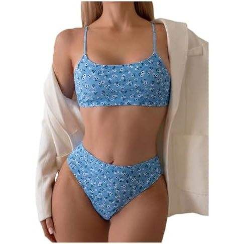 ลายดอกไม้สีฟ้า