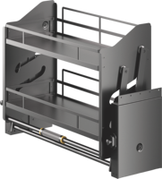 Gabinete Galáxia Pull Down Lifter Basket Plataforma Acessórios De Cozinha Pull Out Lift Glass Basket Pull Down Elevator Lifting Basket
