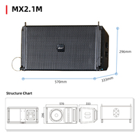 Lane MX2.1, Super basse professionnelle, Portable, PA, étanche, 18 pouces, ligne Active, système sonore, haut-parleur