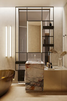Concept de décoration intérieure d'appartement moderne, plan de conception CAO 2D, service de rendu 3D pour hôtel