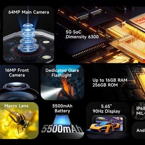 Teléfono Inteligente Resistente Ulefone Armor X32 Pro, Android 14, NFC, 5500mAh, 5G, Visión Nocturna, Cámara Principal de 64MP, 8+256GB, Desbloqueado Global - Product Image 5