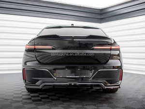 Nouveau kit carrosserie en fibre de carbone de style MAX amélioré pour la Série 7 G70 740i avec lèvre avant, diffuseur et spoiler - Product Image 5