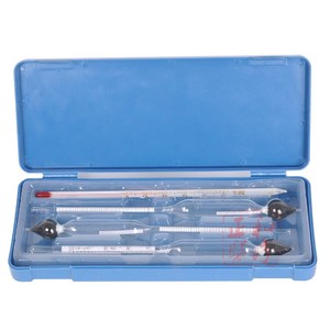 Alcoolomètre, testeur de teneur en alcool pour les spiritueux, hydromètre domestique pour la mesure du vin et de la bière, avec étui. - Product Image 1