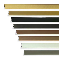Garniture de carrelage en acier inoxydable 304 en forme de T poli accessoire de bord de plancher mural décoratif BA finition de Surface coupe de soudage incluse