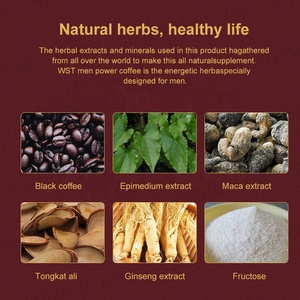 Caffè Naturale alle Erbe per Uomini con Maca Biologica e Tongkat Ali, Caffè Istantaneo Energetico Nero per Uomini, Etichetta Privata, Vendita all'Ingrosso - Product Image 3