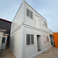 Maisons modulaires portables pliables de 20 pieds, maisons conteneurs préfabriquées pliantes en acier, abri de voiture rapide à vendre