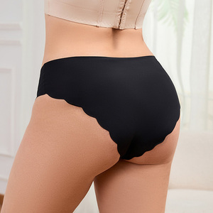 Pantaletas Brasileñas de Talla Grande para Mujer, Talla <span class=keywords><strong>4XL</strong></span>, de Seda Helada, Sin Costuras - Product Image 1