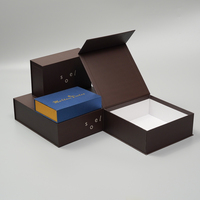 Benutzer definiertes Logo Magnetische Geschenk papier box Recycelbare flache starre Falt schachtel aus Pappe für kosmetische Schuhe