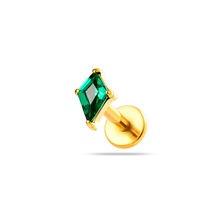 Perhiasan Tindik Telinga Tragus Helix Titanium G23 F136 16G Warna CZ