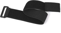 Bandes élastiques auto-adhésives en polyester noires avec fermeture auto-agrippante