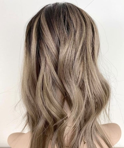 <span class=keywords><strong>Capelli</strong></span> ebrei di alta qualità in seta con trama Ombre marrone frassino ondulato vergine europea <span class=keywords><strong>capelli</strong></span> umani Toppers 6x7 8x9 pezzi di <span class=keywords><strong>capelli</strong></span> - Product Image 5
