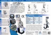 Machine de distribution de colle à froid à pompe à piston CGP-6, ligne d'emballage semi-automatique à pression contrôlée électriquement pour applications papetière