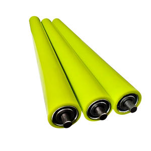 ลูกกลิ้งสายการประกอบแบบชั้นเดียว/สองชั้น ชุบสังกะสี ผลิตจากสแตนเลสเคลือบยาง PU ทนทานต่อการสึกหรอ แบบกำหนดเอง - Product Image 1