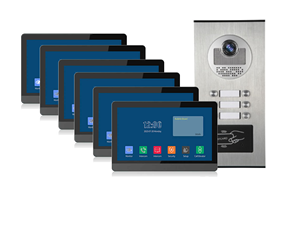 סיטונאי וידאו דלת טלפון דלת אינטרנט אלחוטי מערכת אינטרקום רב-דירה קישוריות wifi - Product Image 1