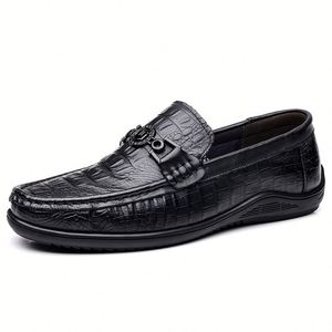 Spring Men's Loafers Business Casual Shoes Low Top Leather Loafers Top Grain Leather Loafers Trendy and Versatile - Product Image 1