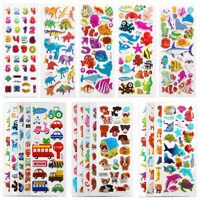 Non toxique 3D Pe Stickers Muraux Animal Puffy Autocollant Personnalisé Dessin Animé Mignon Mousse Autocollant