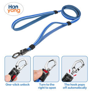 HanYang भारी शुल्क चिंतनशील कुत्ते पट्टा लंबी Leashes डबल संभाल चिंतनशील बड़े और अतिरिक्त बड़े मध्यम नस्ल कुत्ते के लिए लीड - Product Image 5