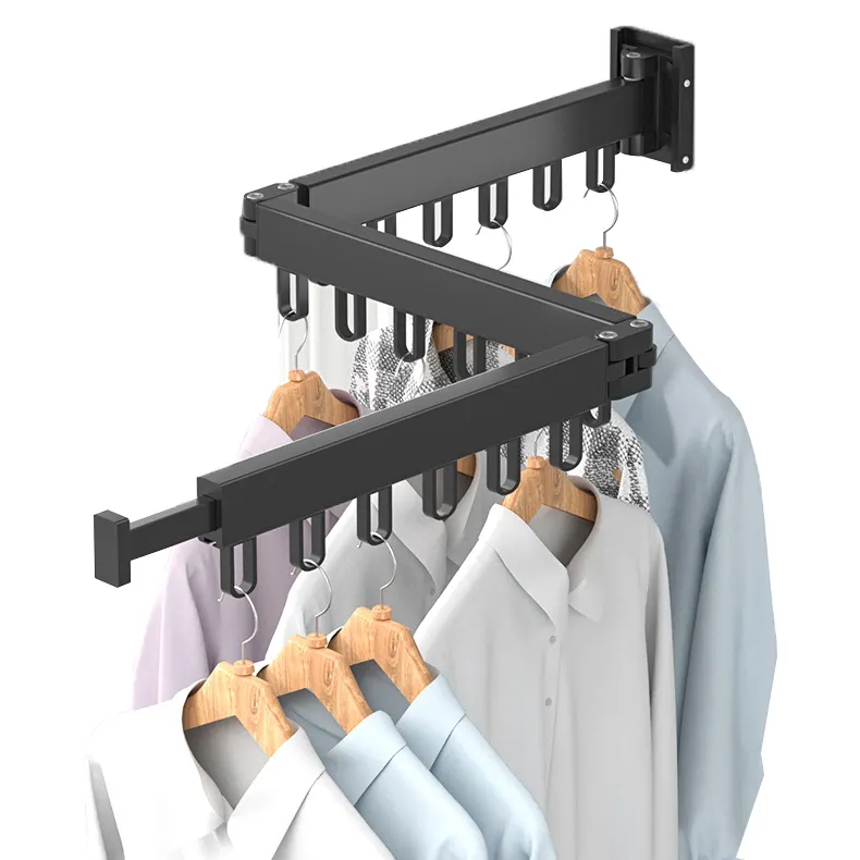 High quality cheap wall mount rack drying wall frame wall coat rack aluminum