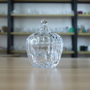 Bocal à bonbons <span class=keywords><strong>en</strong></span> <span class=keywords><strong>verre</strong></span> unique <span class=keywords><strong>en</strong></span> forme de fraise, 1 pièce, avec couvercle, conteneur <span class=keywords><strong>en</strong></span> <span class=keywords><strong>verre</strong></span> - Product Image 1