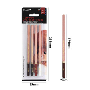 批发白色Sanguine Sepia Burnt Sienna素描彩色学生绘画绘画艺术木炭碳铅笔套装 - Product Image 2
