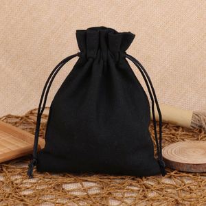 Paquete de 8 Bolsas de Lona Nuevas de 10x8 cm, Bolsas de Embalaje para Joyería, Bolsas de Algodón y Cáñamo - Product Image 3
