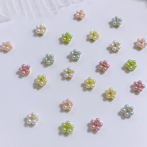 Adornos de <span class=keywords><strong>Uñas</strong></span> 3D en Colores <span class=keywords><strong>Pastel</strong></span>, Mini Perlas y Flores para Decoración de <span class=keywords><strong>Uñas</strong></span> - Product Image 2