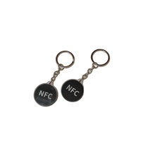 Etiqueta de Llavero Acrílica Mini Impermeable NFC NTAG213 Ligera de 13.56MHz para Sistemas de Control de Acceso Multipropósito Empresarial