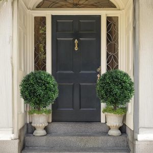 Nhân tạo gỗ Hoàng Dương cây bóng với mặt đất Spike Faux cây bụi bụi cây giả màu xanh lá cây cây nhà máy cho hiên ngoài trời trồng trong nhà - Product Image 6