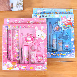 Coffret Cadeau de Papeterie en PVC Rose/Bleu avec Porte-Monnaie Intégré pour Remise de Diplôme, Rentrée Scolaire, <span class=keywords><strong>Halloween</strong></span> et Événements Professionnels - Product Image 6