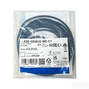 Capteur de proximité E2E-S05S12-WC-C1, distance de détection de 5 mm, 10-30 VDC, câble de 2 m, interrupteur inductif, pièces détachées pour l'automatisation industrielle - Product Image 1