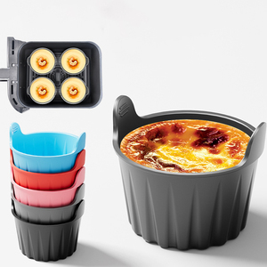 Moule à oeufs en silicone OEM pour friteuse à air Ramekins en silicone Grands étuis à muffins Moule à oeufs coquetiers pochés pour la cuisson Cuisine domestique - Product Image 1