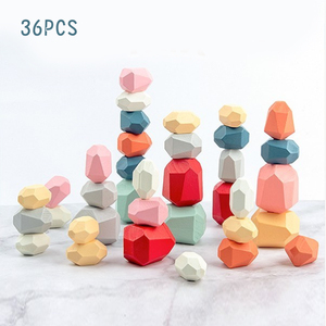 Xếp Chồng Xây Dựng Xếp Chồng Chất Lượng Tốt Khác Nhau Đồ Chơi Giáo Dục Cân Bằng Không Màu Trò Chơi Khối Xếp Chồng Bằng Gỗ - Product Image 2