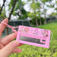 Porte-clés électronique créatif en plastique, style mignon et tendance, jouet musical cool, breloque pour sac à dos d'étudiant, motif griffe